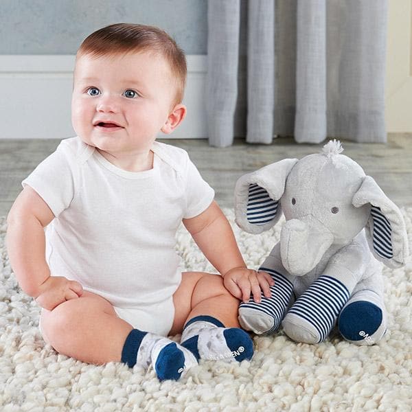 Louie the Elephant Plush Plus Socks for Baby