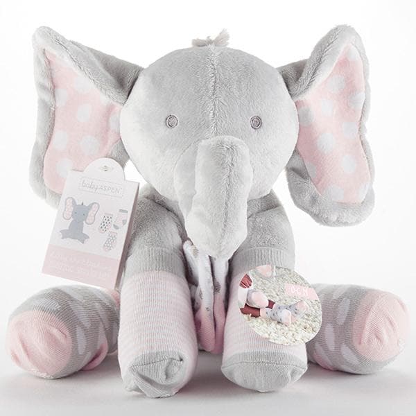 Lilly the Elephant Plush Plus Socks for Baby