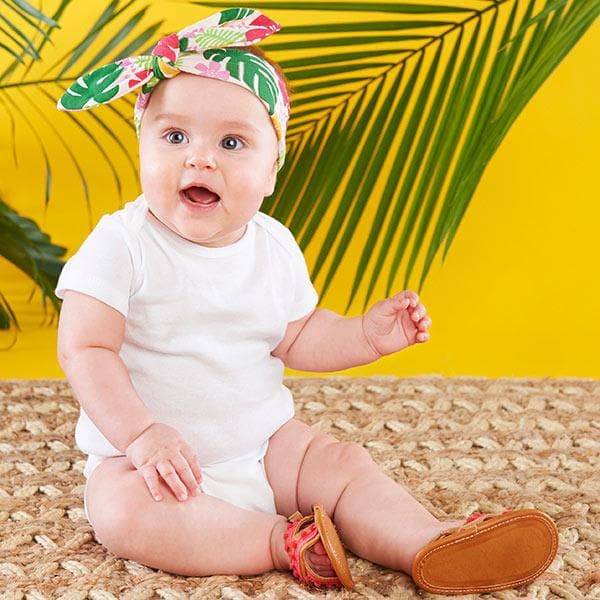 Tropical Headband & Flip Flop Gift Set