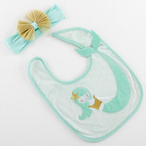 Simply Enchanted Mermaid Bib & Headband Set