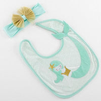 Thumbnail for Simply Enchanted Mermaid Bib & Headband Set