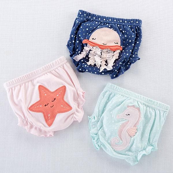 Under The Sea 3-Piece Diaper Cover Gift Set - Girl