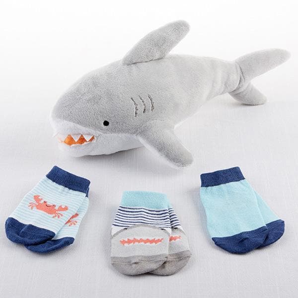 Sherman the Shark Plush Plus Socks for Baby