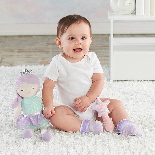 Phoebe the Fairy Princess Plush Plus Rattle and Socks for Baby