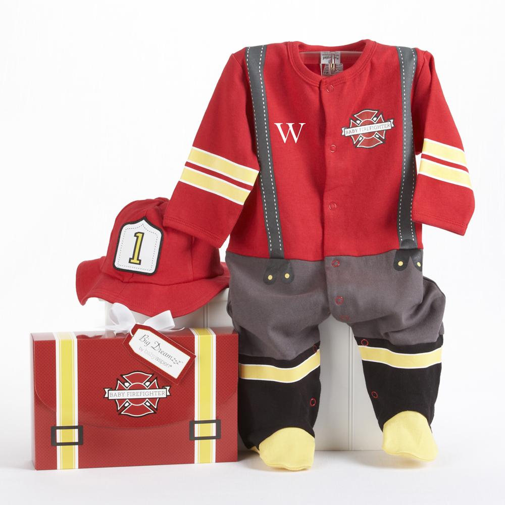 Big Dreamzzz Baby Firefighter 2-Piece Layette Set (Personalization Available)