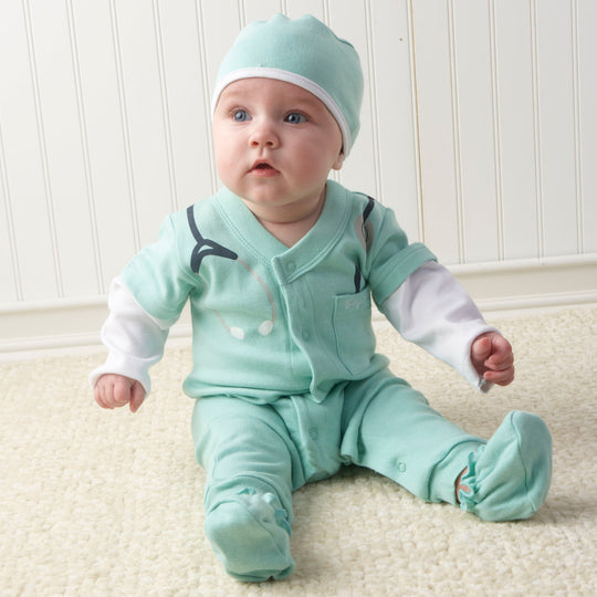 Big Dreamzzz Baby M.D. 3-Piece Layette Set in "Doctor's Bag" Gift Box