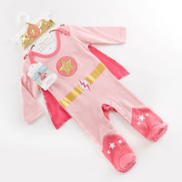 Thumbnail for Big Dreamzzz Baby Superhero 2-Piece Layette Set - Girl (Personalization Available)