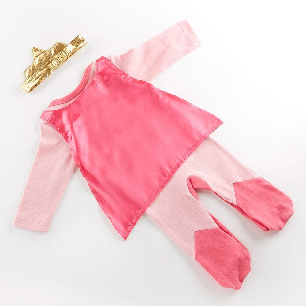 Big Dreamzzz Baby Superhero 2-Piece Layette Set - Girl (Personalization Available)