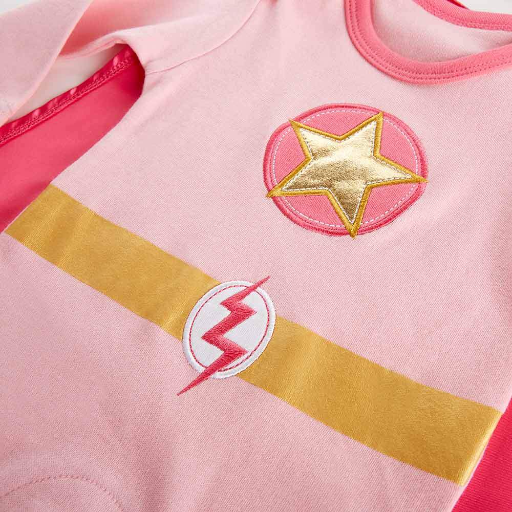 Big Dreamzzz Baby Superhero 2-Piece Layette Set - Girl (Personalization Available)