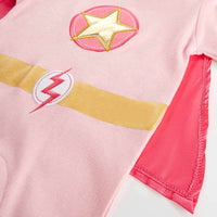 Thumbnail for Big Dreamzzz Baby Superhero 2-Piece Layette Set - Girl (Personalization Available)