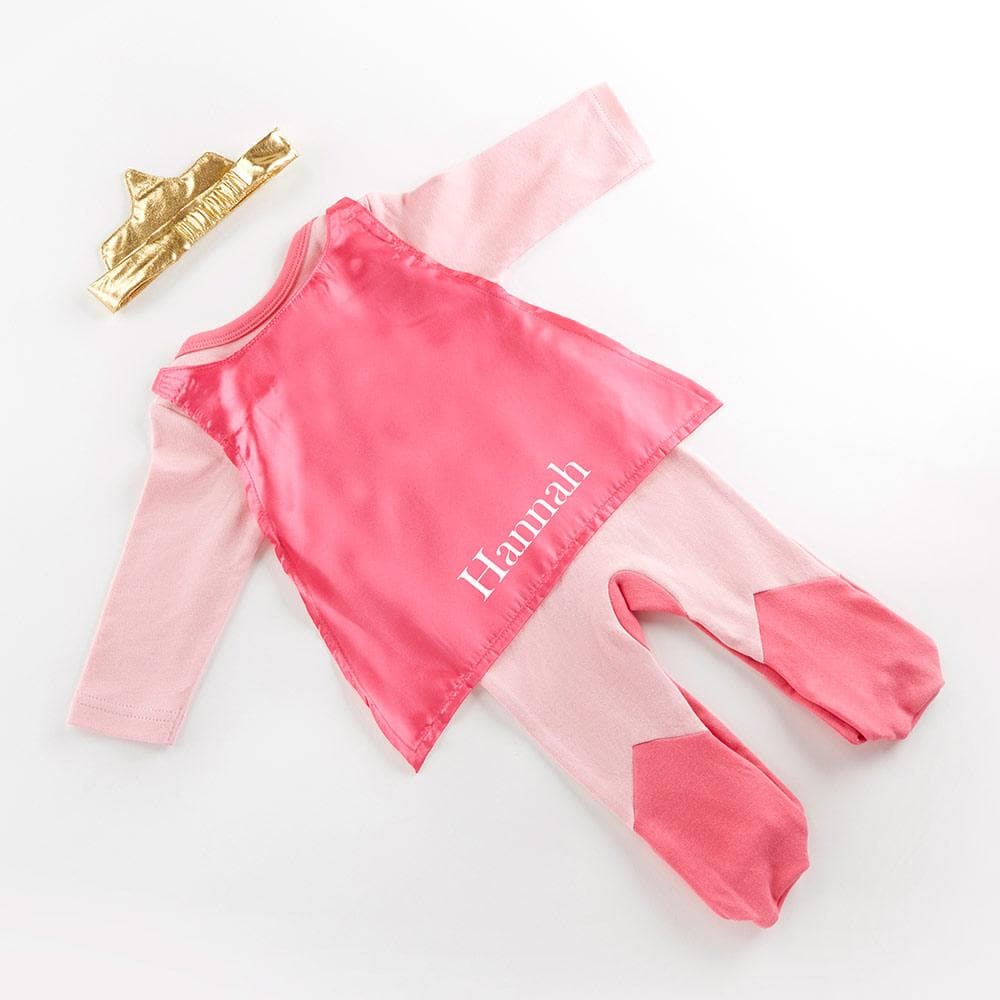 Big Dreamzzz Baby Superhero 2-Piece Layette Set - Girl (Personalization Available)