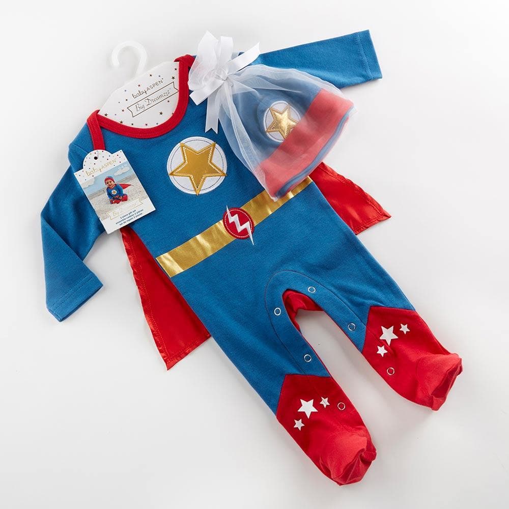 Big Dreamzzz Baby Superhero 2-Piece Layette Set - Boy (Personalization Available)