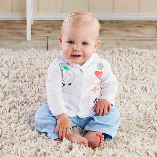 Big Dreamzzz Baby Veterinarian 2-Piece Layette Set (Personalization Available)