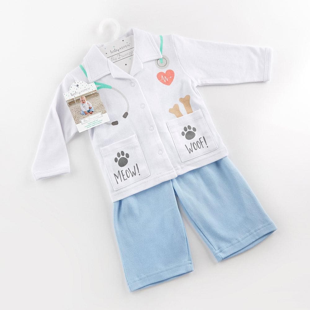 Big Dreamzzz Baby Veterinarian 2-Piece Layette Set (Personalization Available)