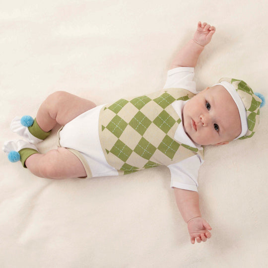 Sweet Tee 3-Piece Golf Layette Set in Golf Cart Packaging