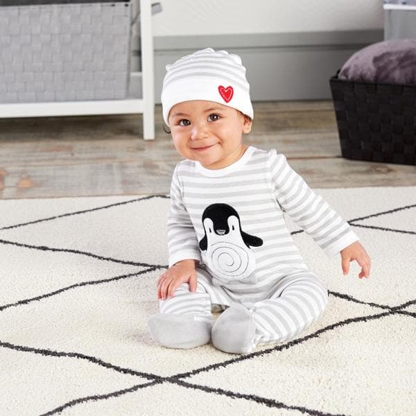Penguin Pajama 2-Piece Layette Set