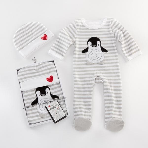 Penguin Pajama 2-Piece Layette Set