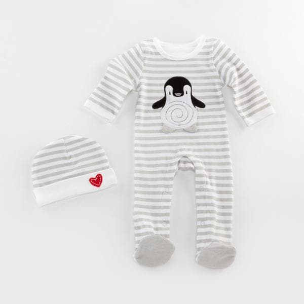 Penguin Pajama 2-Piece Layette Set