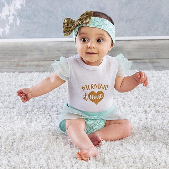 My First Mermaid Outfit with Headband (0-6 Months)