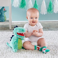 Thumbnail for Doug the Dinosaur Plush Plus Socks for Baby
