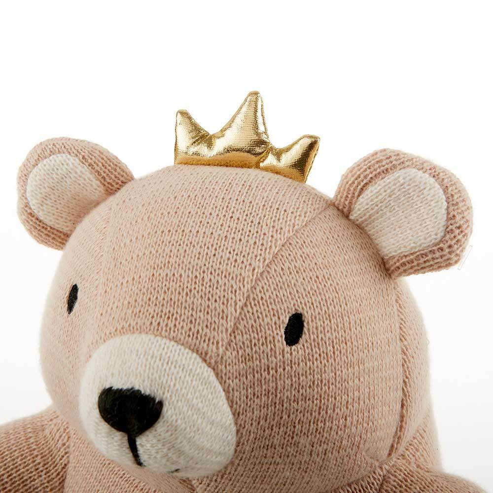 My First Milestone Brown Bear Plush Plus Baby Age Blocks