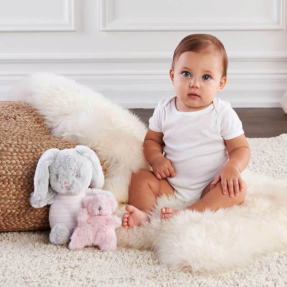 Luxury Baby Bunny Plush Plus Rattle for Baby