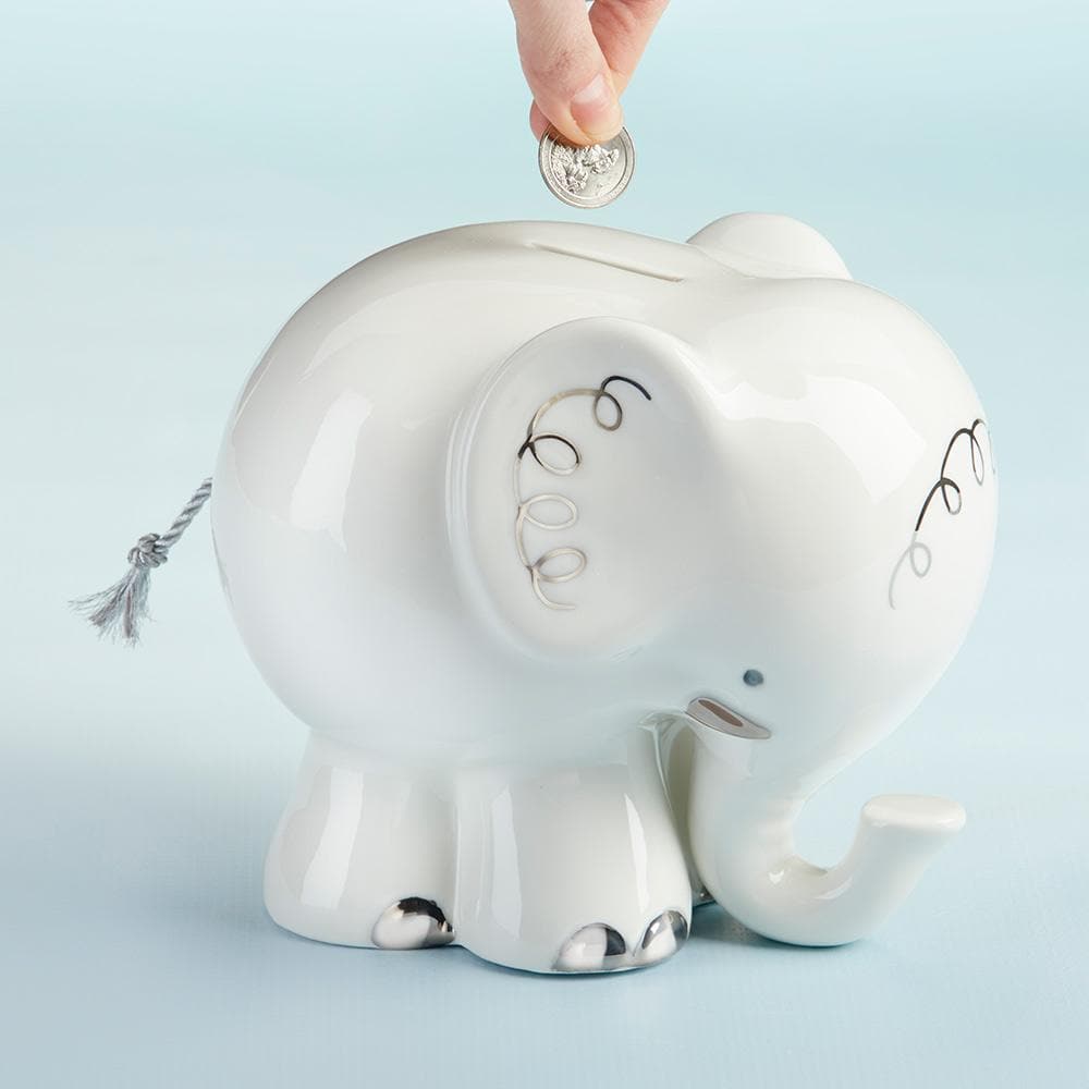 Little Peanut Elephant Porcelain Bank