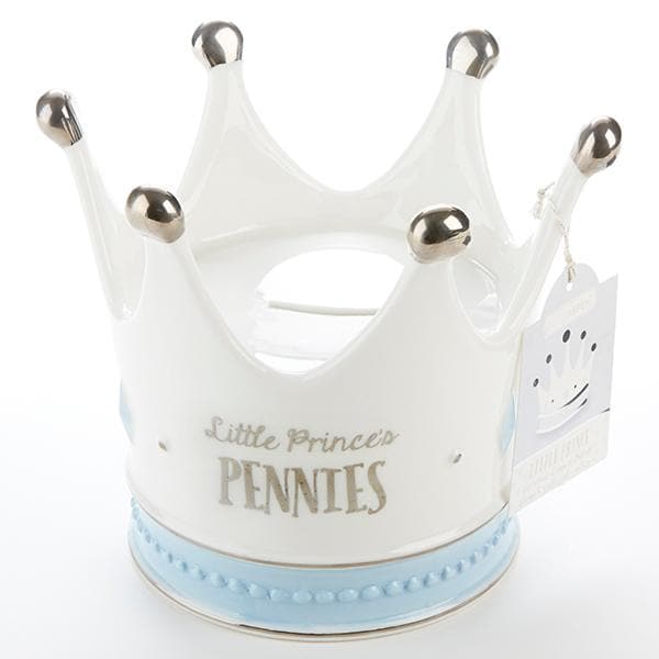 Little Prince Crown Porcelain Bank