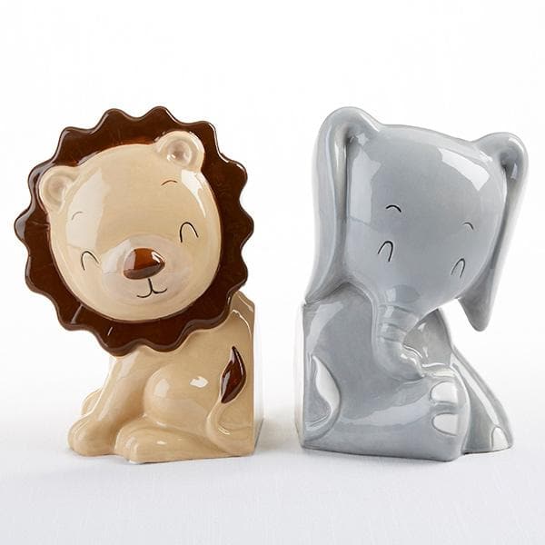 Safari Porcelain Bookends
