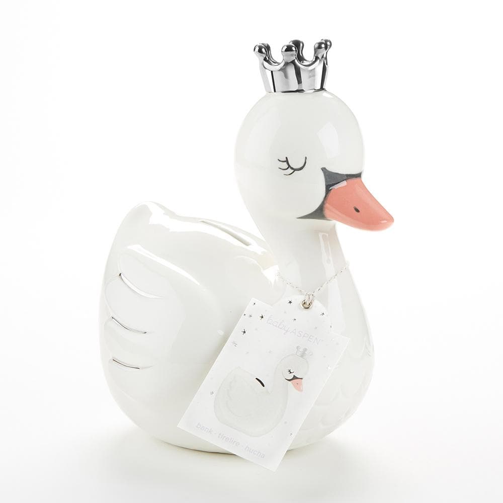 Swan Princess Porcelain Bank