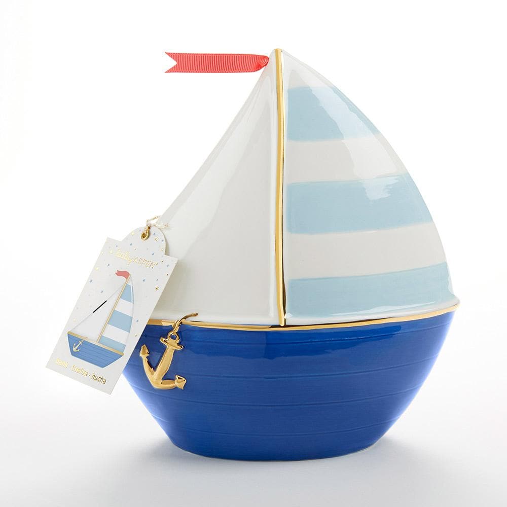 Sailboat Porcelain Bank