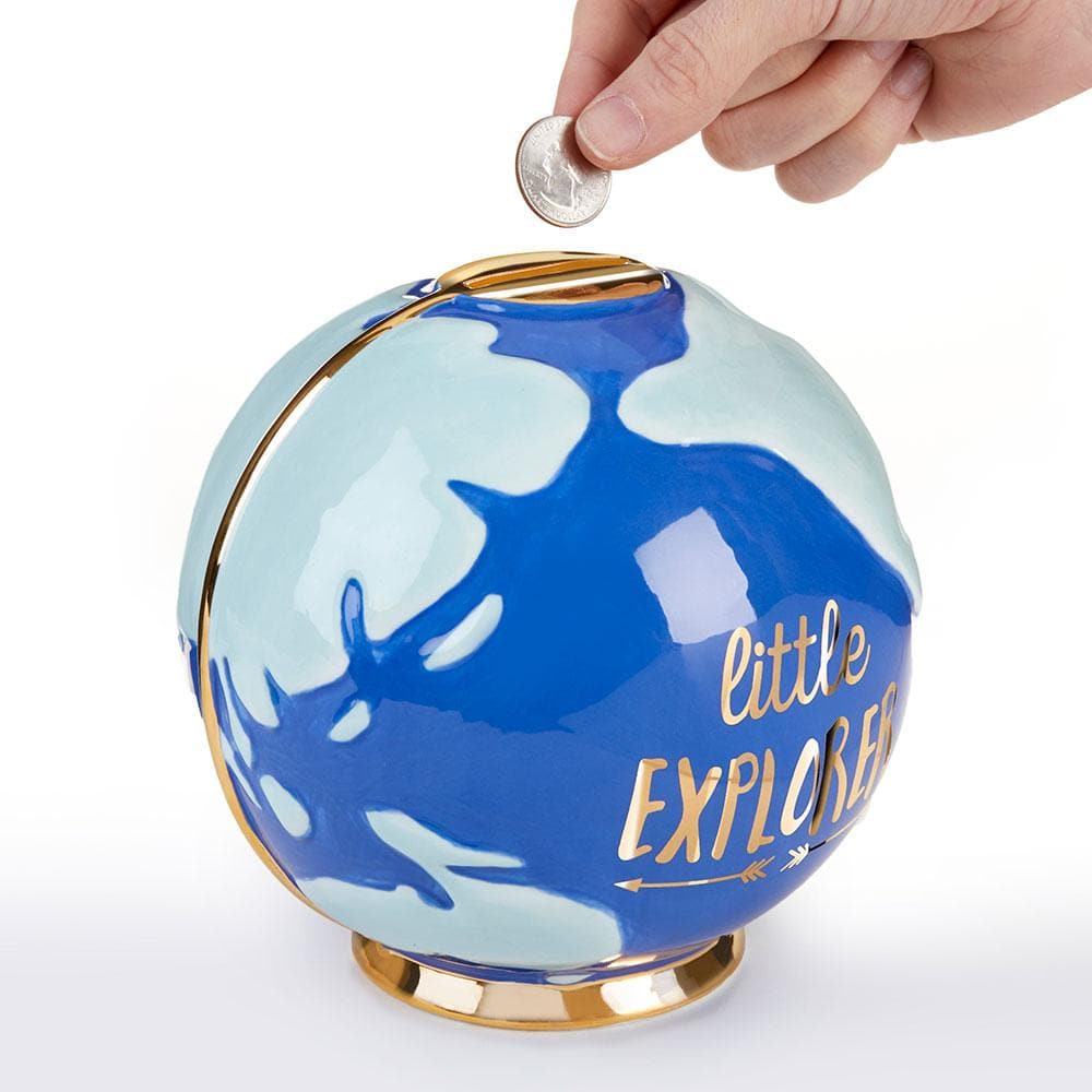 Little Explorer Globe Porcelain Bank