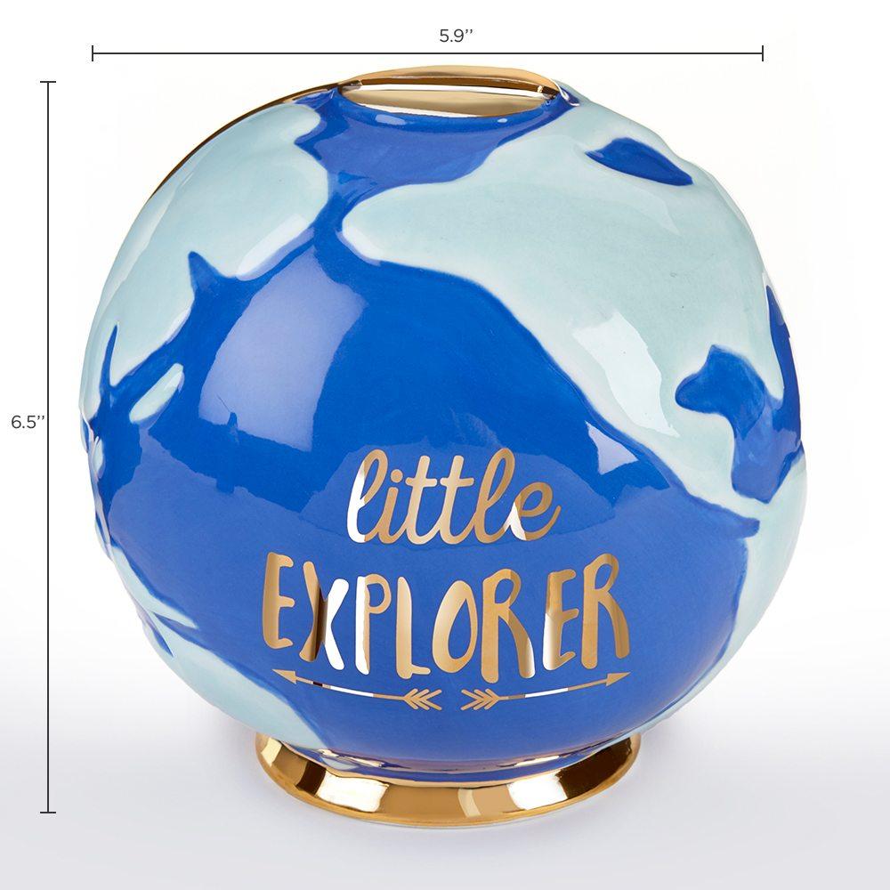 Little Explorer Globe Porcelain Bank