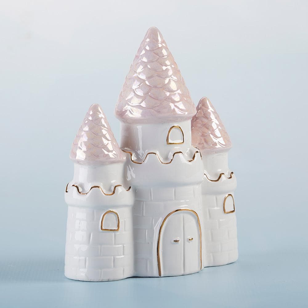 Simply Enchanted Small Castle Porcelain Bank