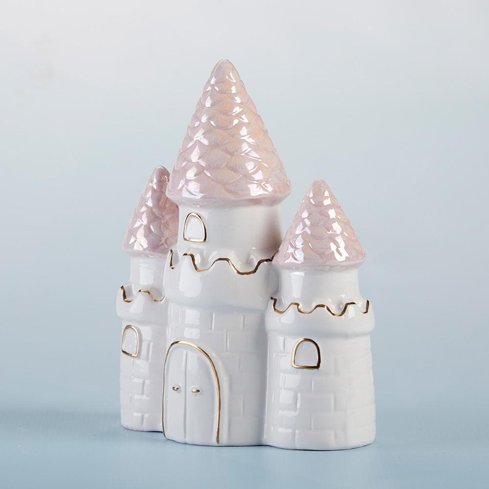 Simply Enchanted Small Castle Porcelain Bank