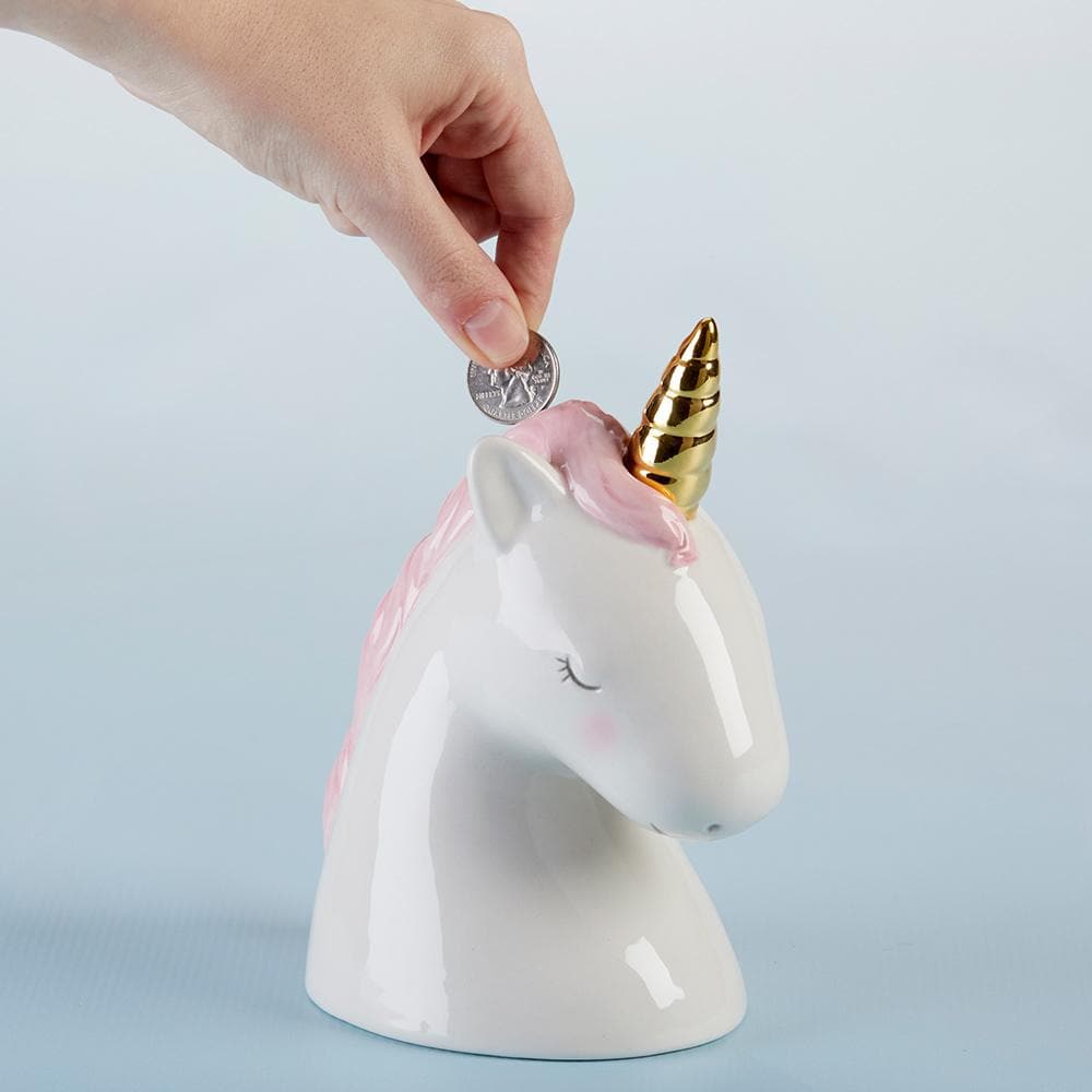 Simply Enchanted Small Unicorn Porcelain Bank