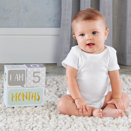 My First Milestone Baby Age Blocks