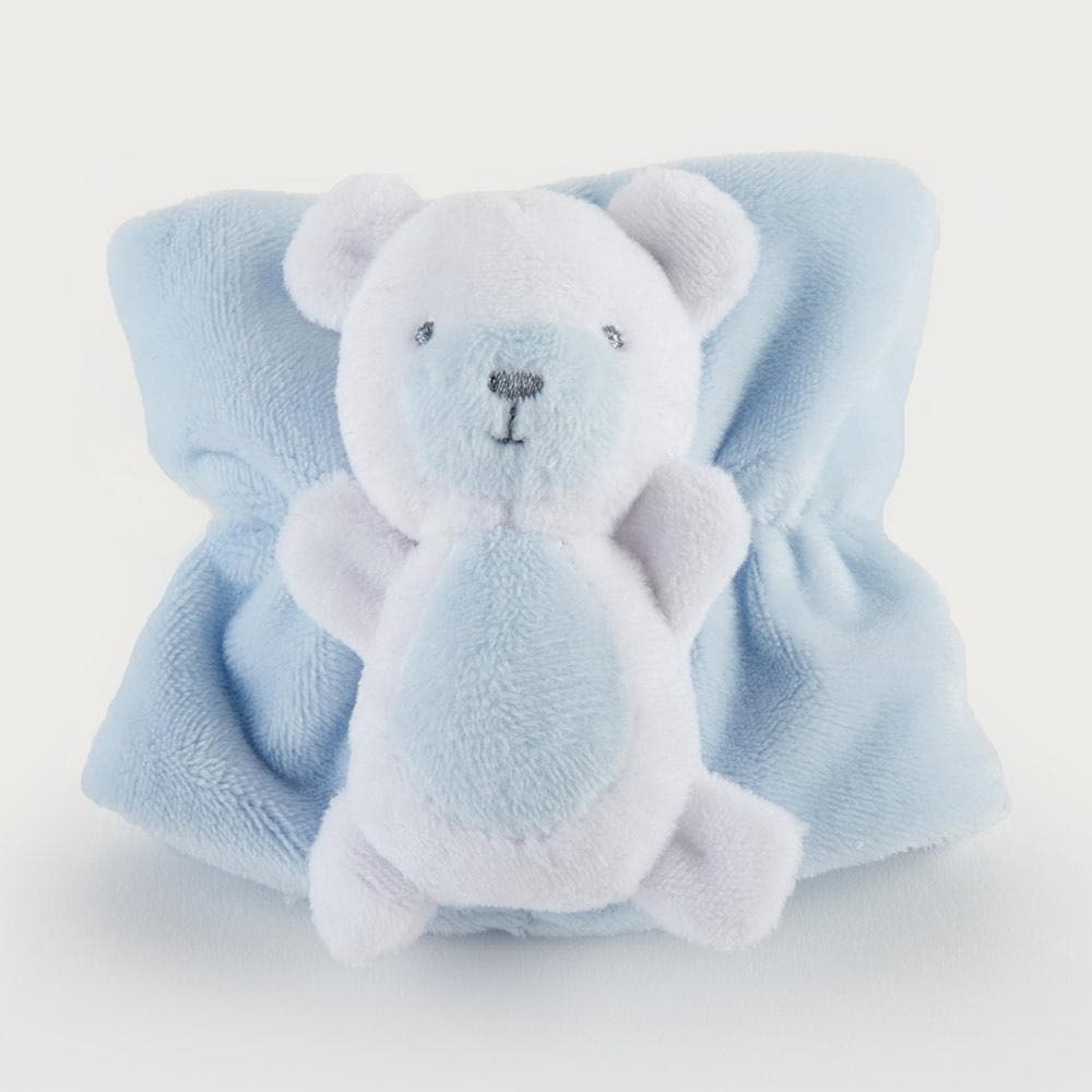 Teddy Bear Bottle Buddy (Blue)