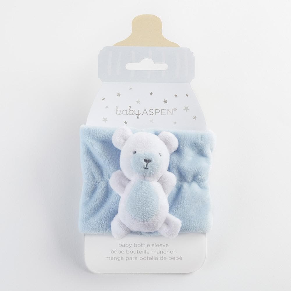 Teddy Bear Bottle Buddy (Blue)