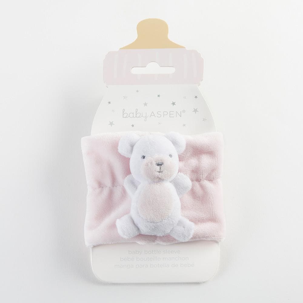Teddy Bear Bottle Buddy (Pink)