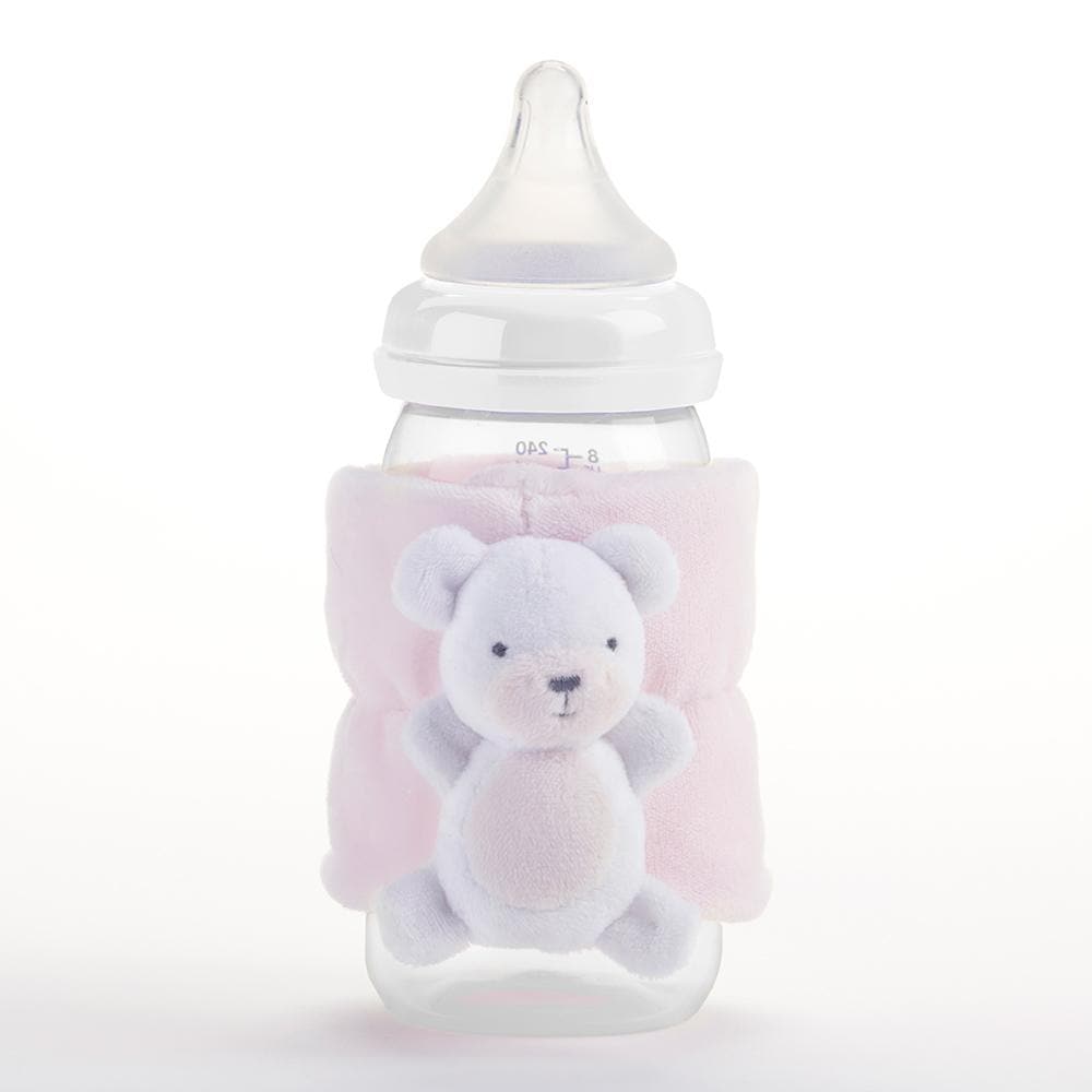 Teddy Bear Bottle Buddy (Pink)