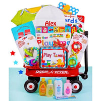 Thumbnail for Personalized Baby Playtime Radio Flyer Wagon Gift Basket