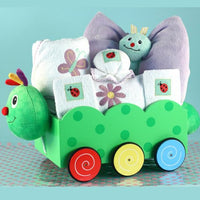 Thumbnail for Personalized Caterpillar Welcome Wagon - Girl (Personalization Available)