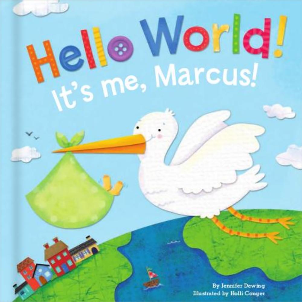 Hello World! Personalized Board Book - Blue