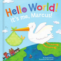 Thumbnail for Hello World! Personalized Board Book - Blue