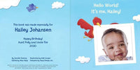 Thumbnail for Hello World! Personalized Board Book - Blue