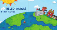 Thumbnail for Hello World! Personalized Board Book - Blue