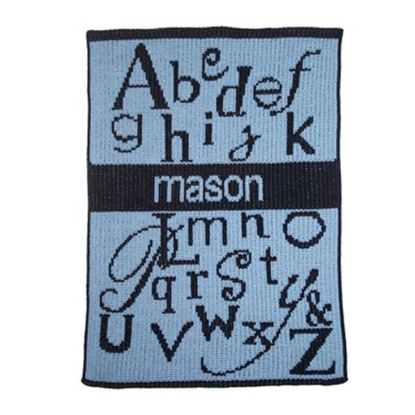 Personalized ABC'S Stroller Blanket (Many Colors Available)
