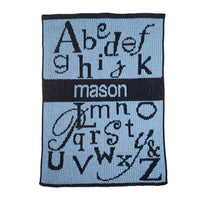 Thumbnail for Personalized ABC'S Stroller Blanket (Many Colors Available)