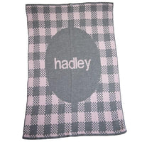 Thumbnail for Personalized Gingham Stroller Blanket (Many Colors Available)